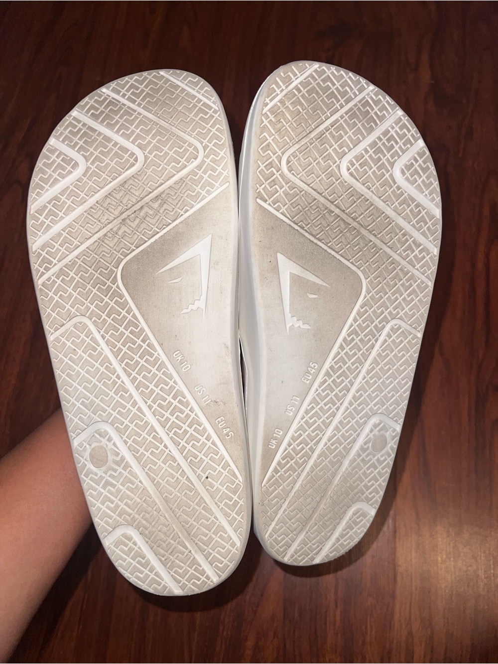 Gymshark White Slide Sandals - Picture 3 of 3